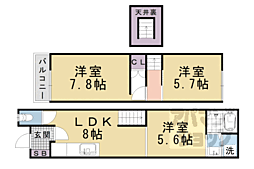 京都市山科区四ノ宮小金塚の一戸建て