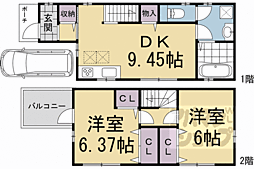 羽拍子町貸家 1