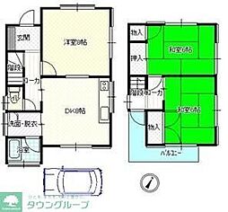 行田市西新町　芝貸家II　2階建