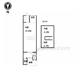 花園天授ケ岡町1-4貸家