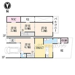 京都市右京区太秦安井藤ノ木町の一戸建て