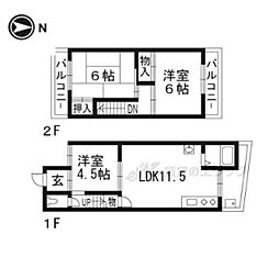 京都市山科区小山姫子町の一戸建て
