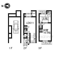 京都市右京区嵯峨明星町の一戸建て