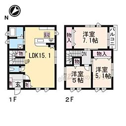 宇治市六地蔵町並の一戸建て