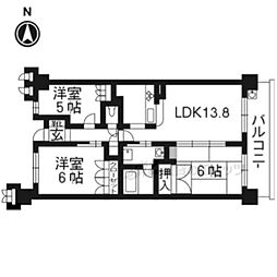 クレアガーデン伏見桃山1304号室 1304