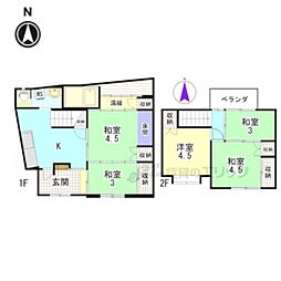 京都市北区紫野東野町の一戸建て