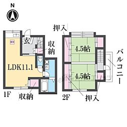 京都市右京区太秦安井二条裏町の一戸建て