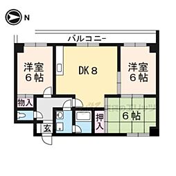 ハイムフロイデン一乗寺 3-C6