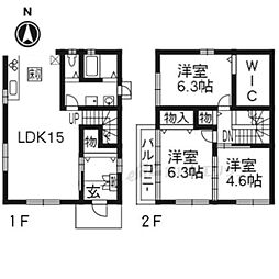 京都市左京区松ケ崎柳井田町の一戸建て