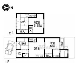 京都市北区紫竹西南町の一戸建て