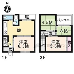 京都市上京区下横町の一戸建て