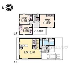 京都市西京区桂千代原町の一戸建て