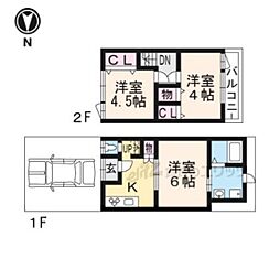 京都市山科区御陵岡町の一戸建て