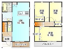 栢山貸家LILIUM D棟 1