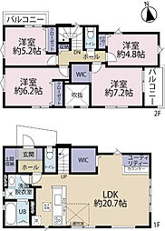 全1棟現場　角地・吹抜につき日当たり良好