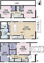 全1棟現場　駐車も楽な前面道路6m
