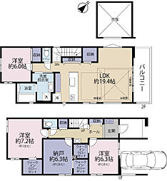 全1棟現場　荷物が片付くWIC3カ所