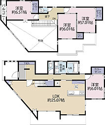 全1棟現場　天井が高い吹抜けの住宅