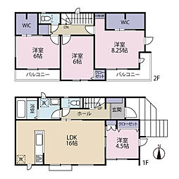 全3棟/A号棟 おしゃれなアクセントクロス施工