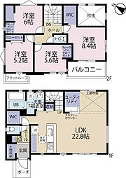 全1棟現場　駐車スペース2台分可能