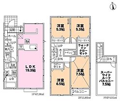 全2棟／1号棟　広々ルーフバルコニー