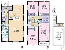 全2棟／1号棟　広々ルーフバルコニー