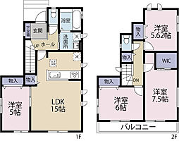 全1棟現場　ウォークインクローゼット付でお部屋スッキリ