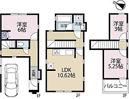 全1区画現場　ビルトイン車庫付き