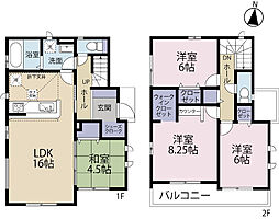 全1棟現場　広々お庭と駐車スペース2台分