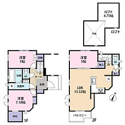 全1棟現場　季節物もスッキリ片付けられるロフト付き