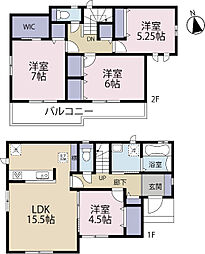 全1棟現場　広々ワイドバルコニー