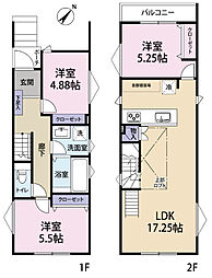 全3棟／2号棟　スペースの使い分けができるロフト付き