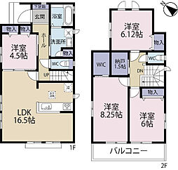 全3棟／Ｂ号棟　納戸があり季節物もスッキリ
