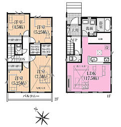 全1棟現場　並列駐車可能な広々駐車場