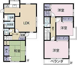 鎌ケ谷市東道野辺6丁目　中古戸建