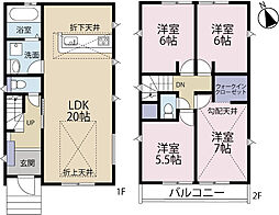 全2棟／1号棟　並列駐車可能な広々スペース
