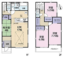 全2棟/1号棟 駐車スペース2台分可能
