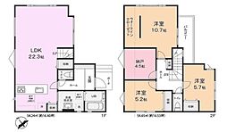 全1棟現場　22．3帖の広々ＬＤＫ