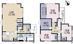 全1棟現場　22．3帖の広々ＬＤＫ