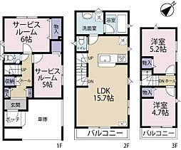 全2棟／1号棟　冷暖房の効率ＵＰのペアガラス採用