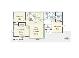 瑞穂町高根　新築分譲住宅（平屋＆2階建て）　全6棟　2号棟