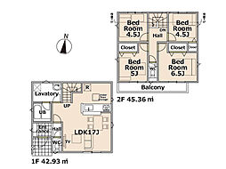 新座市畑中2丁目　新築一戸建住宅　全13棟　(丸井志木店) 5号棟