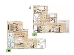 富士見市水谷東2丁目　新築一戸建住宅　全1棟　(丸井志木店) 1号棟