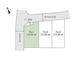 新座市畑中3丁目　建築条件無売地　全3区画　（丸井志木店） 1区画