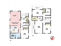 川越市稲荷町　新築一戸建住宅　全2棟　(ふじみ野店) 1号棟