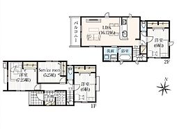 志木市柏町3丁目　新築一戸建住宅　全3棟　(志木本店) 2号棟