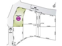 北群馬郡吉岡町北下「全6区画」1号地 全6区画」1号地