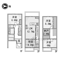 京都市中京区西ノ京南原町の一戸建て
