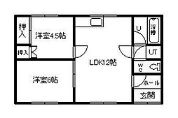 末広1-10二戸借家CD D