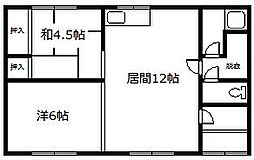 稲谷貸家（末広1-11平屋）